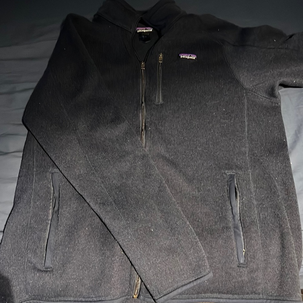 Patagonia Navy Full Zip Sweater